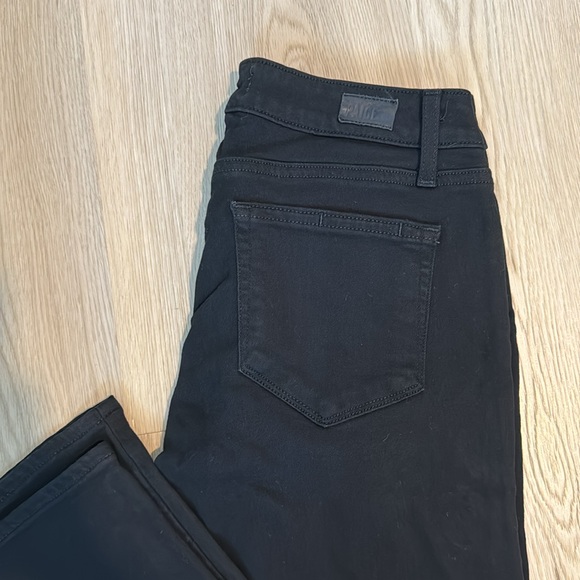 Distressed Black Paige Jeggings - size 25 - Picture 2 of 7